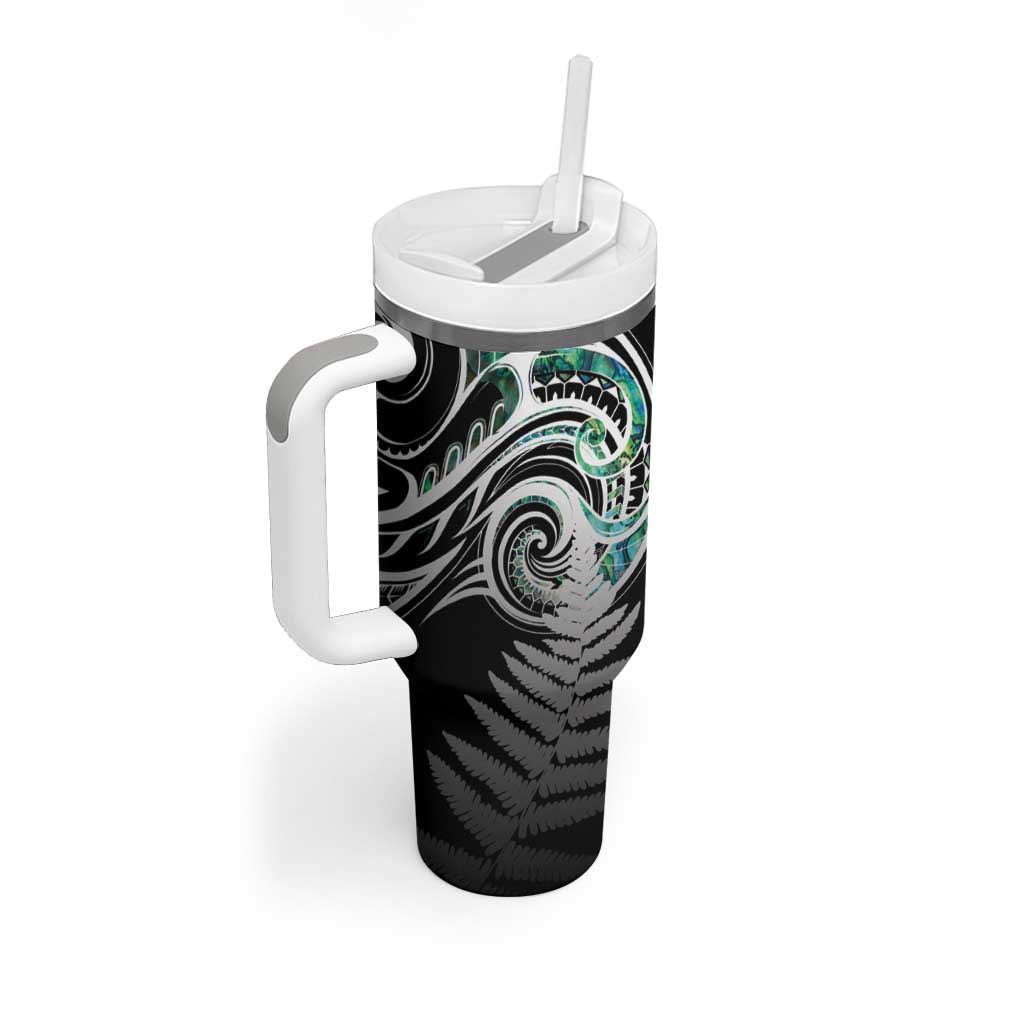 Meri Kirihimete New Zealand Tumbler With Handle Tui on Pohutukawa LT7 - Polynesian Pride