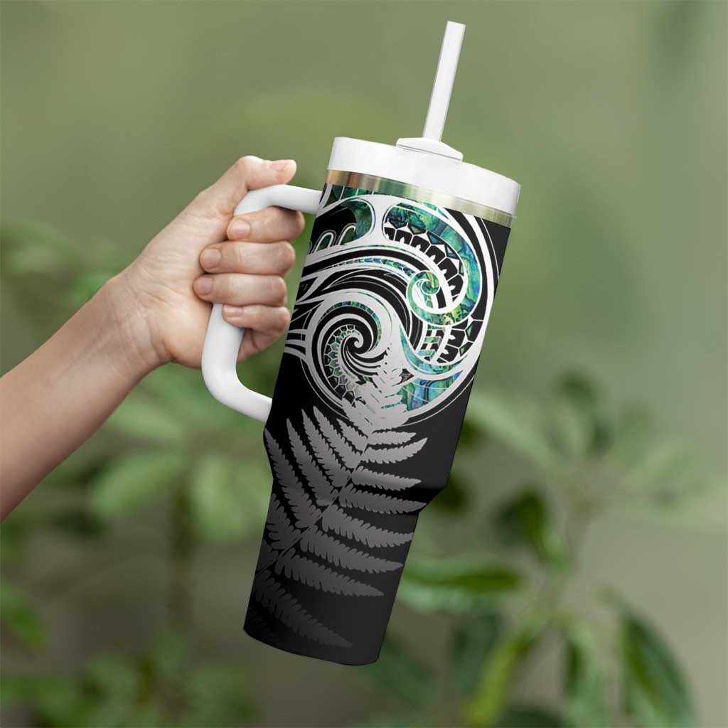 Meri Kirihimete New Zealand Tumbler With Handle Tui on Pohutukawa LT7 - Polynesian Pride