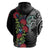 Meri Kirihimete New Zealand Zip Hoodie Tui on Pohutukawa