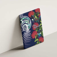 Meri Kirihimete New Zealand Canvas Wall Art Tui on Pohutukawa - Blue Ver LT7 - Polynesian Pride