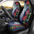 Meri Kirihimete New Zealand Car Seat Cover Tui on Pohutukawa - Blue Ver