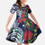 Meri Kirihimete New Zealand Family Matching Mermaid Dress and Hawaiian Shirt Tui on Pohutukawa - Blue Ver