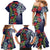 Meri Kirihimete New Zealand Family Matching Mermaid Dress and Hawaiian Shirt Tui on Pohutukawa - Blue Ver