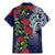 Meri Kirihimete New Zealand Family Matching Mermaid Dress and Hawaiian Shirt Tui on Pohutukawa - Blue Ver