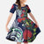 Meri Kirihimete New Zealand Family Matching Off Shoulder Maxi Dress and Hawaiian Shirt Tui on Pohutukawa - Blue Ver