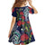 Meri Kirihimete New Zealand Family Matching Off Shoulder Maxi Dress and Hawaiian Shirt Tui on Pohutukawa - Blue Ver