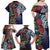 Meri Kirihimete New Zealand Family Matching Off Shoulder Maxi Dress and Hawaiian Shirt Tui on Pohutukawa - Blue Ver