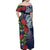 Meri Kirihimete New Zealand Family Matching Off Shoulder Maxi Dress and Hawaiian Shirt Tui on Pohutukawa - Blue Ver