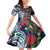 Meri Kirihimete New Zealand Family Matching Off Shoulder Short Dress and Hawaiian Shirt Tui on Pohutukawa - Blue Ver