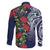 Meri Kirihimete New Zealand Family Matching Puletasi and Hawaiian Shirt Tui on Pohutukawa - Blue Ver