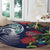 Meri Kirihimete New Zealand Round Carpet Tui on Pohutukawa - Blue Ver