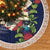 Meri Kirihimete New Zealand Tree Skirt Tui on Pohutukawa - Blue Ver