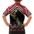 New Zealand Christmas Taniko Poutama Family Matching Off Shoulder Maxi Dress and Hawaiian Shirt Flora Map with Birds - Polynesian Pride