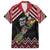 New Zealand Christmas Taniko Poutama Family Matching Short Sleeve Bodycon Dress and Hawaiian Shirt Flora Map with Birds - Polynesian Pride