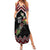 New Zealand Christmas Taniko Poutama Family Matching Summer Maxi Dress and Hawaiian Shirt Flora Map with Birds - Polynesian Pride