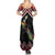New Zealand Christmas Taniko Poutama Family Matching Summer Maxi Dress and Hawaiian Shirt Flora Map with Birds - Polynesian Pride