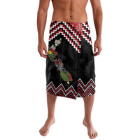 New Zealand Christmas Taniko Poutama Lavalava Flora Map with Birds - Polynesian Pride