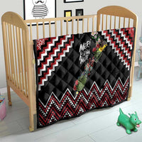 New Zealand Christmas Taniko Poutama Quilt Flora Map with Birds - Polynesian Pride