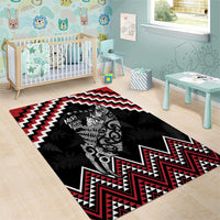 New Zealand Christmas Taniko Poutama Area Rug Mountainscape Maori Fern - Polynesian Pride