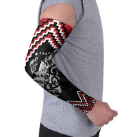 New Zealand Christmas Taniko Poutama Arm Sleeves Mountainscape Maori Fern - Polynesian Pride