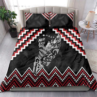 New Zealand Christmas Taniko Poutama Bedding Set Mountainscape Maori Fern - Polynesian Pride