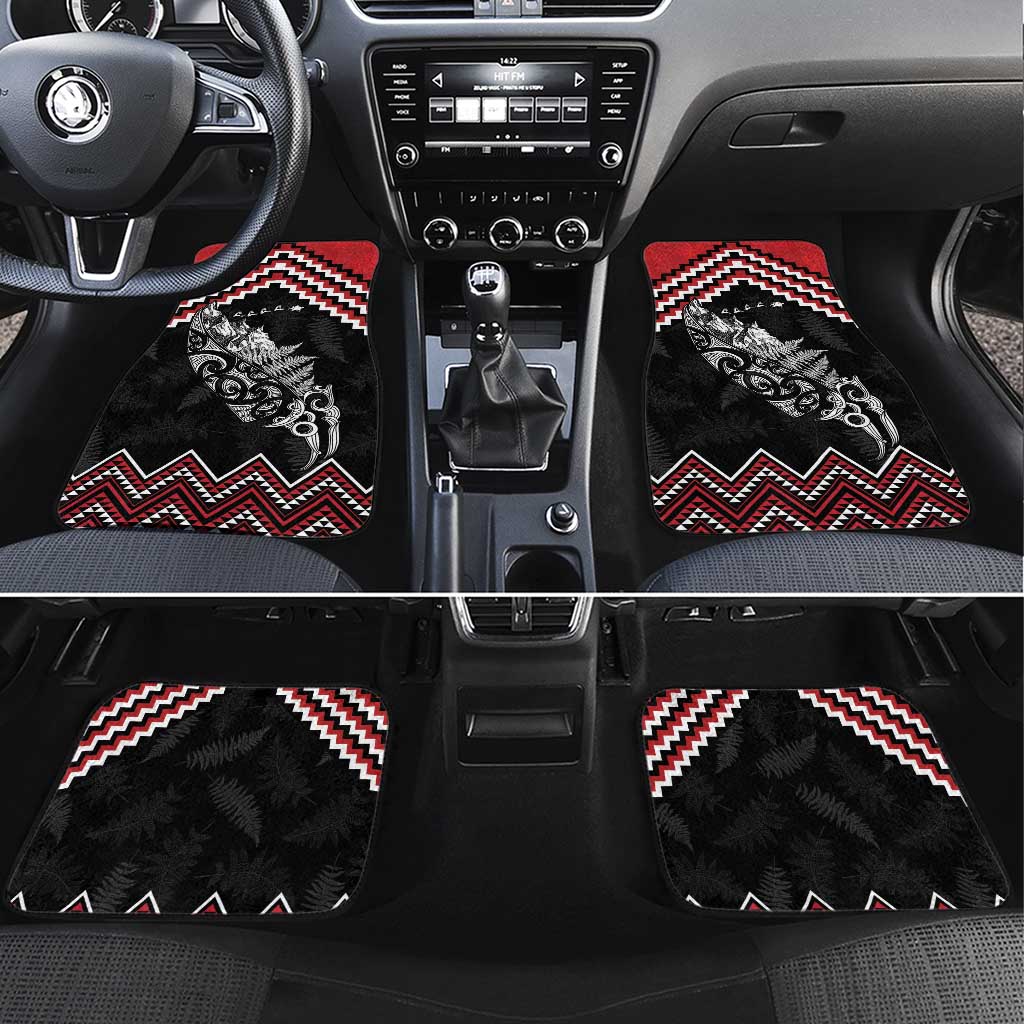 New Zealand Christmas Taniko Poutama Car Mats Mountainscape Maori Fern - Polynesian Pride