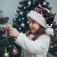 New Zealand Christmas Taniko Poutama Christmas Santa Hat Mountainscape Maori Fern - Polynesian Pride