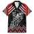 New Zealand Christmas Taniko Poutama Family Matching Off The Shoulder Long Sleeve Dress and Hawaiian Shirt Mountainscape Maori Fern - Polynesian Pride