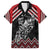 New Zealand Christmas Taniko Poutama Family Matching Short Sleeve Bodycon Dress and Hawaiian Shirt Mountainscape Maori Fern - Polynesian Pride