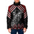 New Zealand Christmas Taniko Poutama Padded Jacket Mountainscape Maori Fern - Polynesian Pride