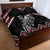 New Zealand Christmas Taniko Poutama Quilt Bed Set Mountainscape Maori Fern - Polynesian Pride