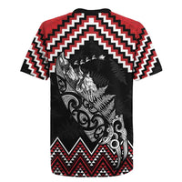 New Zealand Christmas Taniko Poutama Rugby Jersey Mountainscape Maori Fern - Polynesian Pride