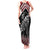 New Zealand Christmas Taniko Poutama Tank Maxi Dress Mountainscape Maori Fern - Polynesian Pride