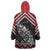 New Zealand Christmas Taniko Poutama Wearable Blanket Hoodie Mountainscape Maori Fern - Polynesian Pride