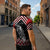 New Zealand Christmas Taniko Poutama Zipper Polo Shirt Mountainscape Maori Fern - Polynesian Pride