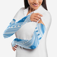 Bula Fiji Classic Masi Tapa Arm Sleeves Turquoise - Polynesian Pride