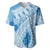 Bula Fiji Classic Masi Tapa Baseball Jersey Turquoise - Polynesian Pride