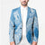 Bula Fiji Classic Masi Tapa Blazer Turquoise - Polynesian Pride