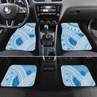 Bula Fiji Classic Masi Tapa Car Mats Turquoise - Polynesian Pride