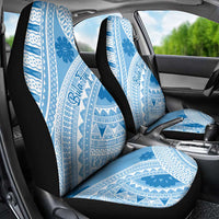 Bula Fiji Classic Masi Tapa Car Seat Cover Turquoise - Polynesian Pride