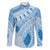 Bula Fiji Classic Masi Tapa Family Matching Mermaid Dress and Hawaiian Shirt Turquoise - Polynesian Pride