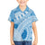 Bula Fiji Classic Masi Tapa Family Matching Off Shoulder Short Dress and Hawaiian Shirt Turquoise - Polynesian Pride