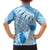 Bula Fiji Classic Masi Tapa Family Matching Short Sleeve Bodycon Dress and Hawaiian Shirt Turquoise - Polynesian Pride