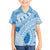 Bula Fiji Classic Masi Tapa Family Matching Short Sleeve Bodycon Dress and Hawaiian Shirt Turquoise - Polynesian Pride