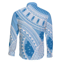 Bula Fiji Classic Masi Tapa Family Matching Tank Maxi Dress and Hawaiian Shirt Turquoise - Polynesian Pride