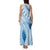 Bula Fiji Classic Masi Tapa Family Matching Tank Maxi Dress and Hawaiian Shirt Turquoise - Polynesian Pride