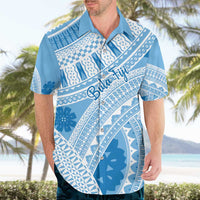 Bula Fiji Classic Masi Tapa Hawaiian Shirt Turquoise - Polynesian Pride