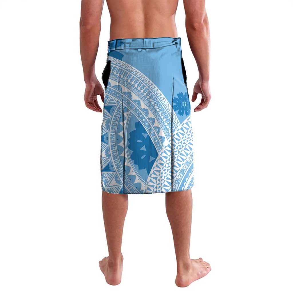 Bula Fiji Classic Masi Tapa Lavalava Turquoise - Polynesian Pride