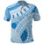 Bula Fiji Classic Masi Tapa Polo Shirt Turquoise - Polynesian Pride