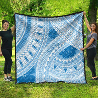 Bula Fiji Classic Masi Tapa Quilt Turquoise - Polynesian Pride